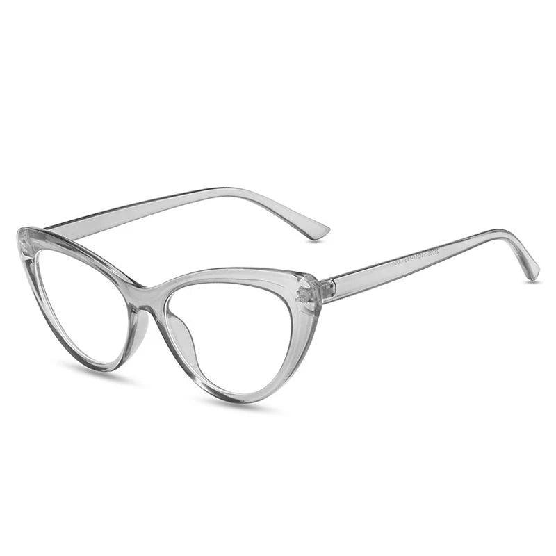 Chic Cat Eye Optical Glasses with Anti-Blue Light and Spring Hinge Design - Lucid Fantasy 