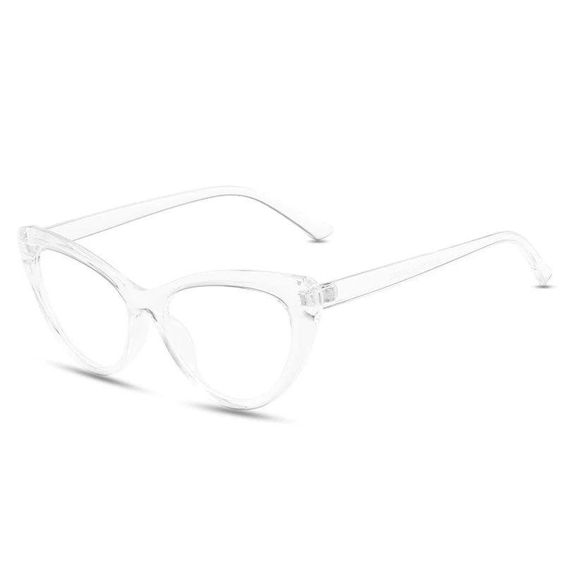 Chic Cat Eye Optical Glasses with Anti-Blue Light and Spring Hinge Design - Lucid Fantasy 