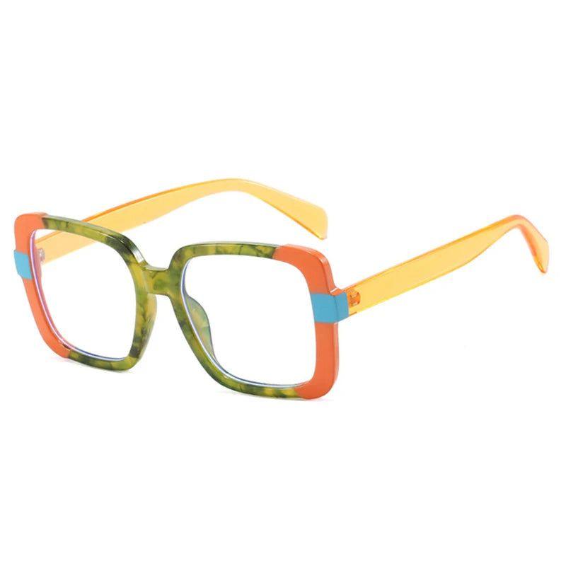 Chic Colorful Square Anti-Blue Light Glasses for Eye Protection - Lucid Fantasy 