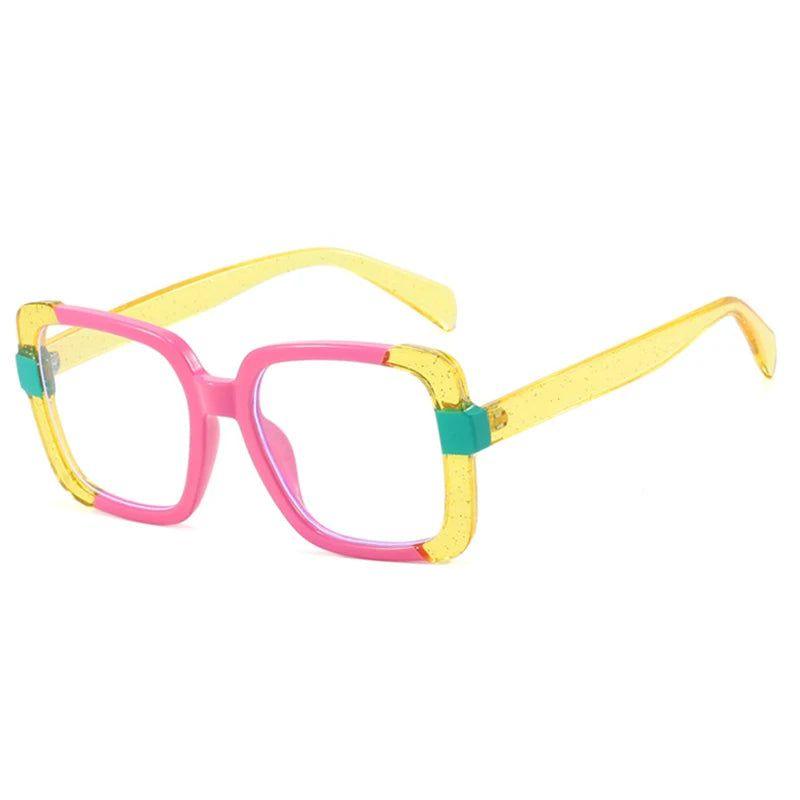 Chic Colorful Square Anti-Blue Light Glasses for Eye Protection - Lucid Fantasy 