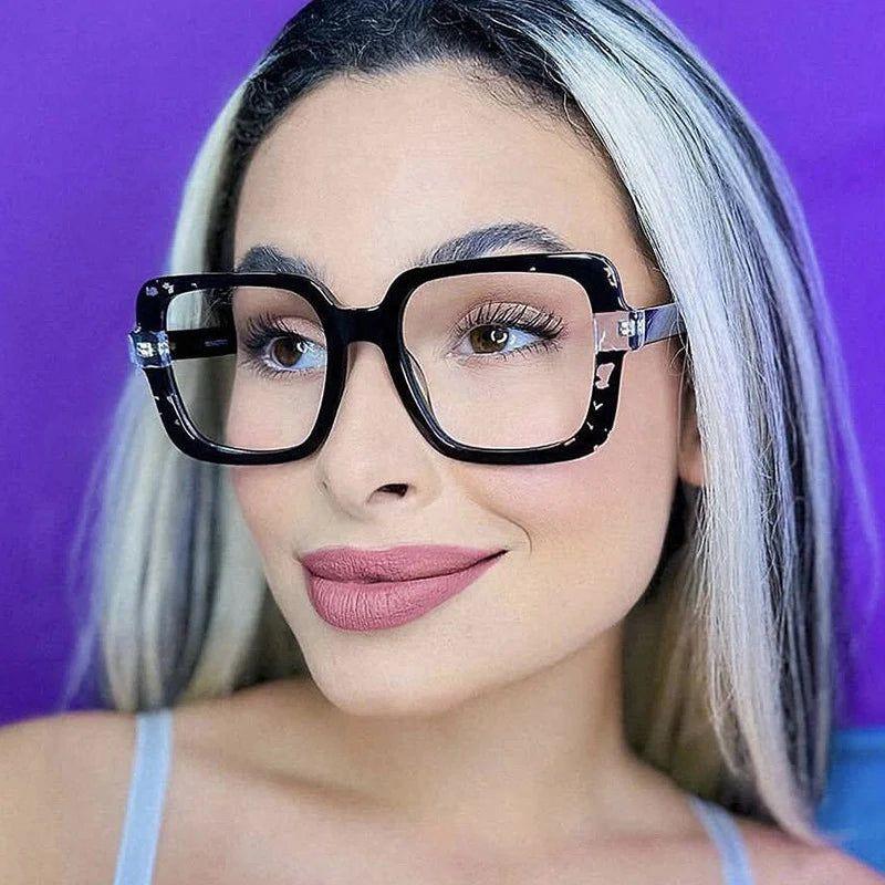 Chic Colorful Square Anti-Blue Light Glasses for Eye Protection - Lucid Fantasy 