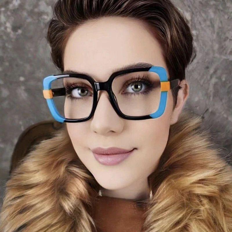 Chic Colorful Square Anti-Blue Light Glasses for Eye Protection - Lucid Fantasy 