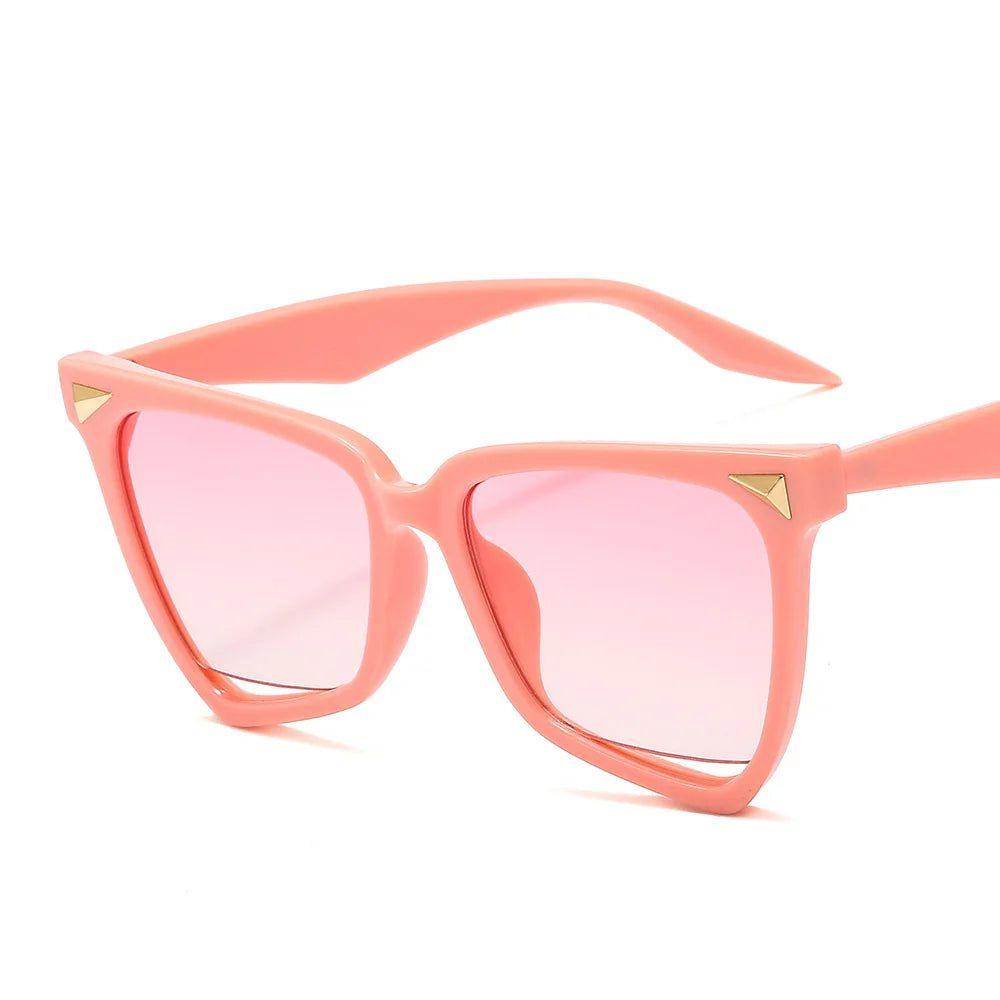 Chic Gradient Candy Color Cat Eye Butterfly Sunglasses with UV400 Protection - Lucid Fantasy 