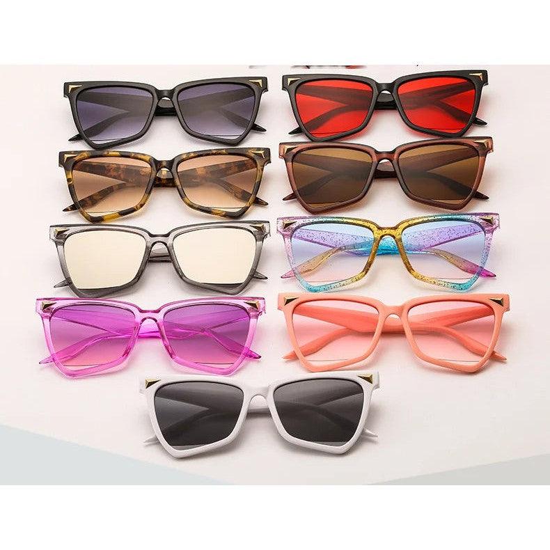 Chic Gradient Candy Color Cat Eye Butterfly Sunglasses with UV400 Protection - Lucid Fantasy 