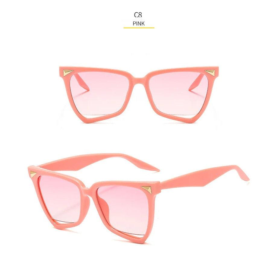 Chic Gradient Candy Color Cat Eye Butterfly Sunglasses with UV400 Protection - Lucid Fantasy 