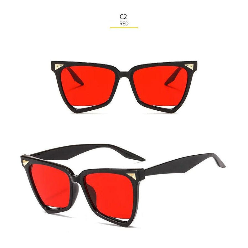 Chic Gradient Candy Color Cat Eye Butterfly Sunglasses with UV400 Protection - Lucid Fantasy 