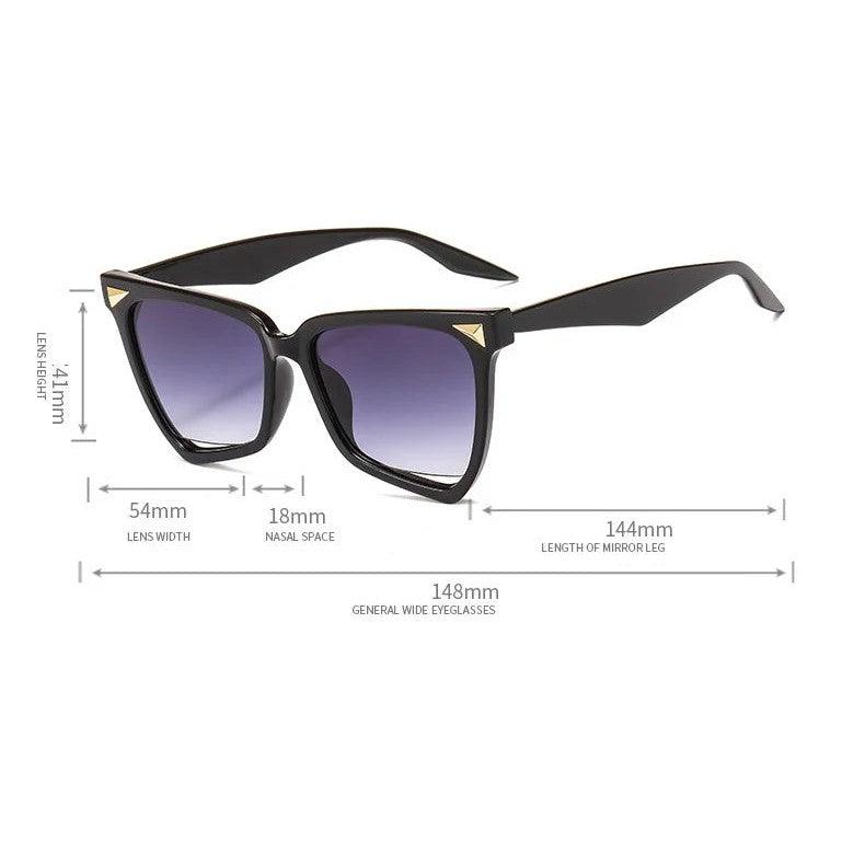 Chic Gradient Candy Color Cat Eye Butterfly Sunglasses with UV400 Protection - Lucid Fantasy 