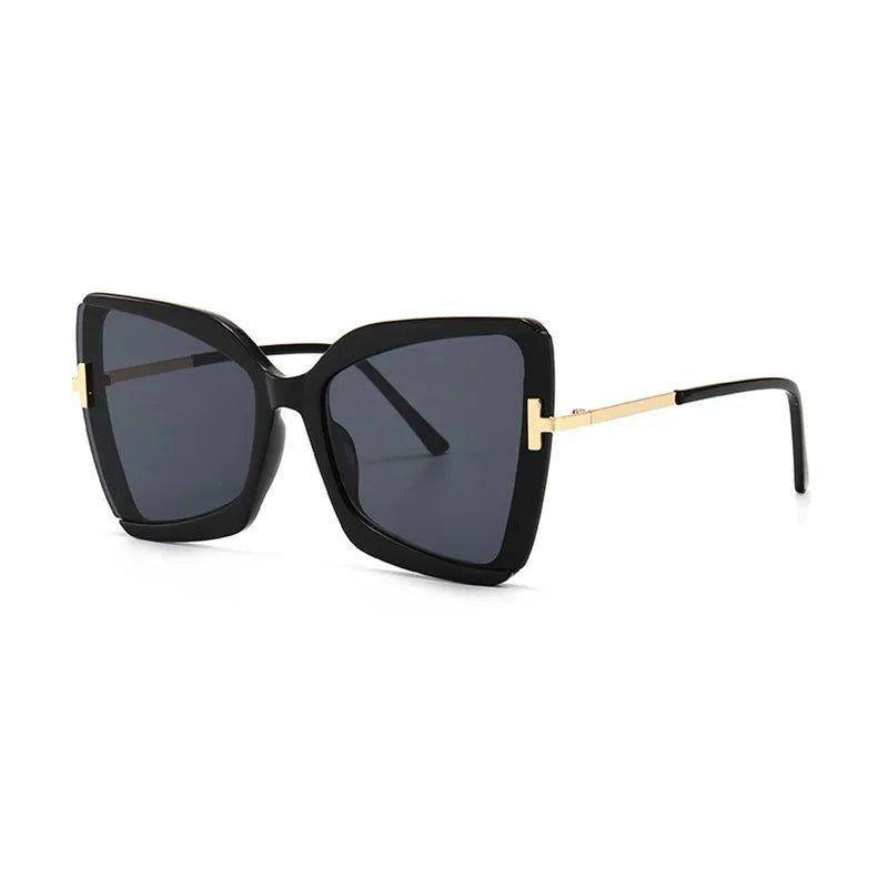 Chic Oversized Butterfly Shades with Gradient Lenses and UV400 Protection - Lucid Fantasy 