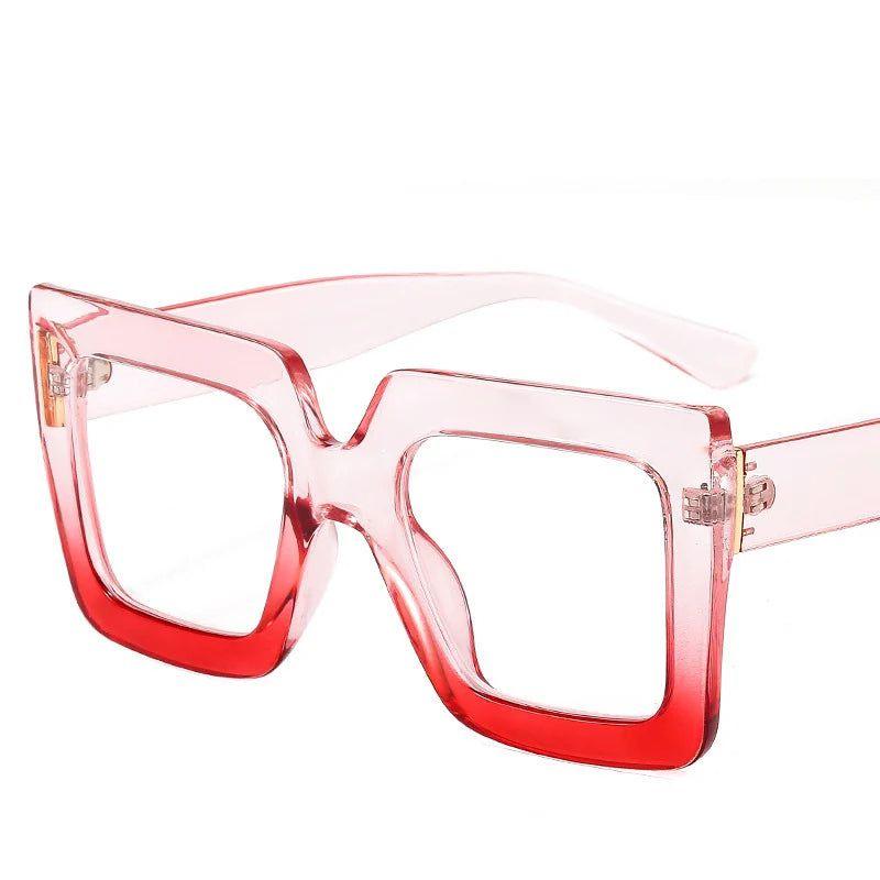 Chic Oversized Square Lens Computer Glasses with Blue Light Protection - Lucid Fantasy 