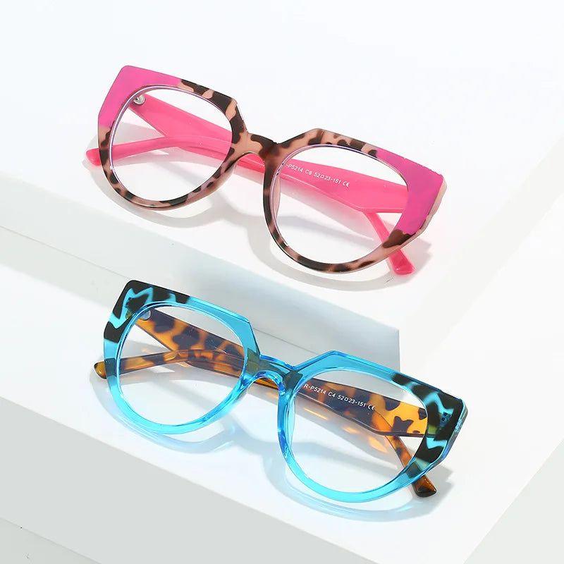 Chic Polygon Cat Eye Blue Light Blocking Glasses - Stylish Optical Frame - Lucid Fantasy 