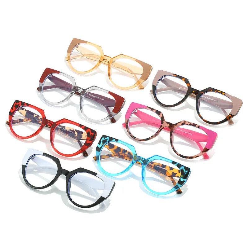 Chic Polygon Cat Eye Blue Light Blocking Glasses - Stylish Optical Frame - Lucid Fantasy 