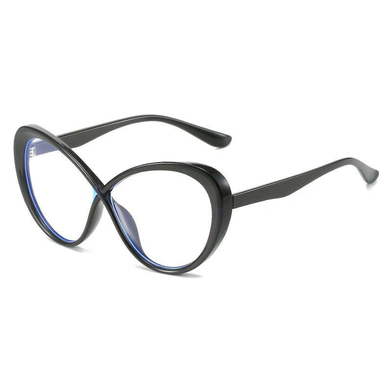 Chic Retro Cat Eye Anti-Blue Light Glasses with Two-Tone Optical Frame - Lucid Fantasy 