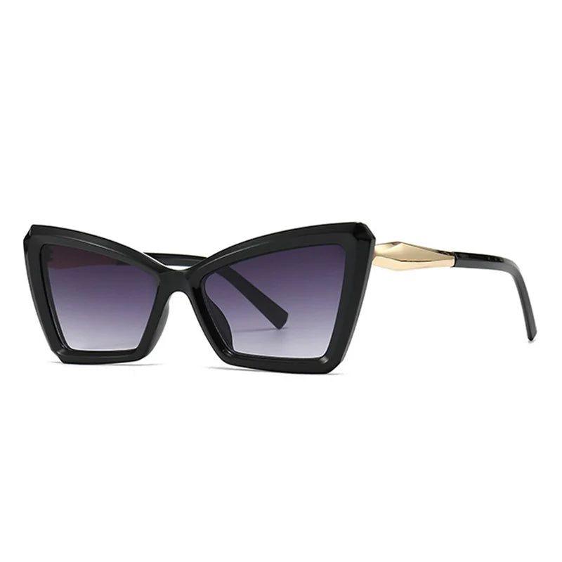 Chic Retro Cat Eye Gradient Sunglasses with UV400 Protection - Lucid Fantasy 