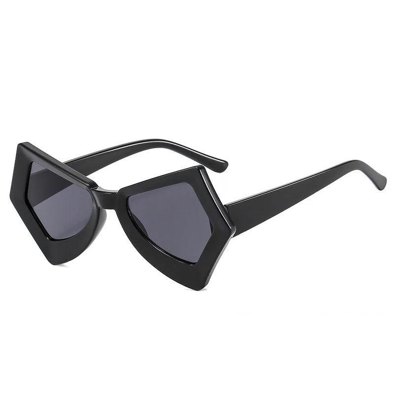 Chic Retro Cat Eye Sunglasses with Double Color Frame and Colorful Gradient UV400 Protection - Lucid Fantasy 