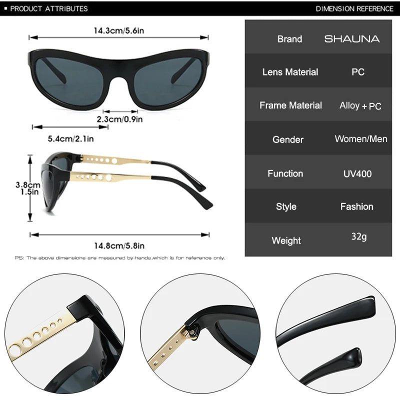 Chic Retro Cat Eye Sunglasses with UV400 Protection and Elegant Metal Accents - Lucid Fantasy 