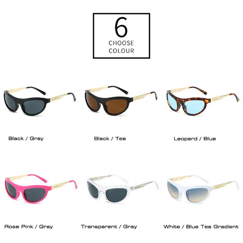 Chic Retro Cat Eye Sunglasses with UV400 Protection and Elegant Metal Accents - Lucid Fantasy 