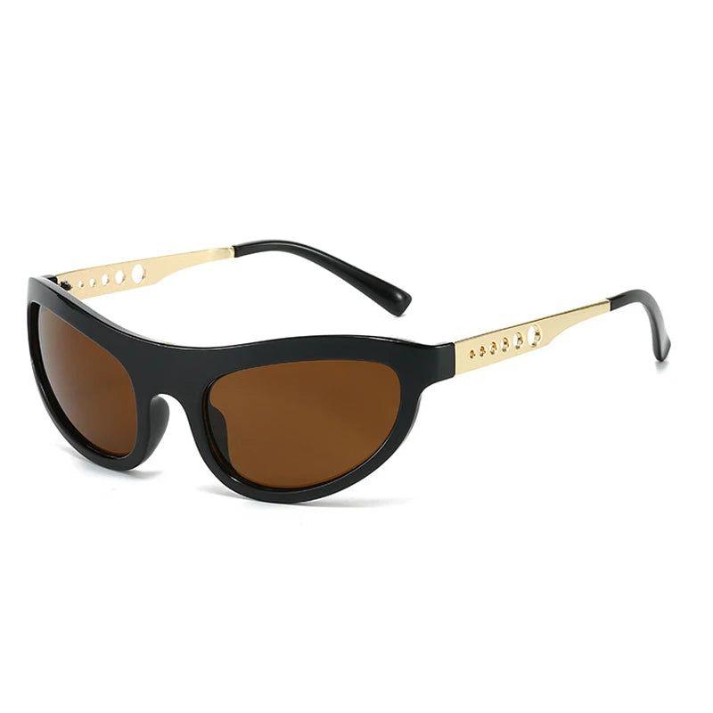 Chic Retro Cat Eye Sunglasses with UV400 Protection and Elegant Metal Accents - Lucid Fantasy 