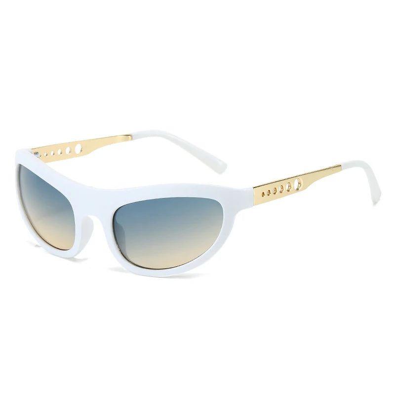 Chic Retro Cat Eye Sunglasses with UV400 Protection and Elegant Metal Accents - Lucid Fantasy 