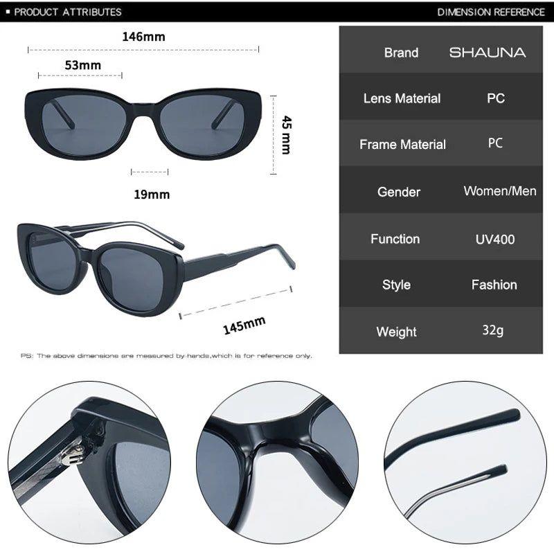 Chic Retro Cat Eye Sunglasses with UV400 Protection - Small Size Fashion Shades - Lucid Fantasy 