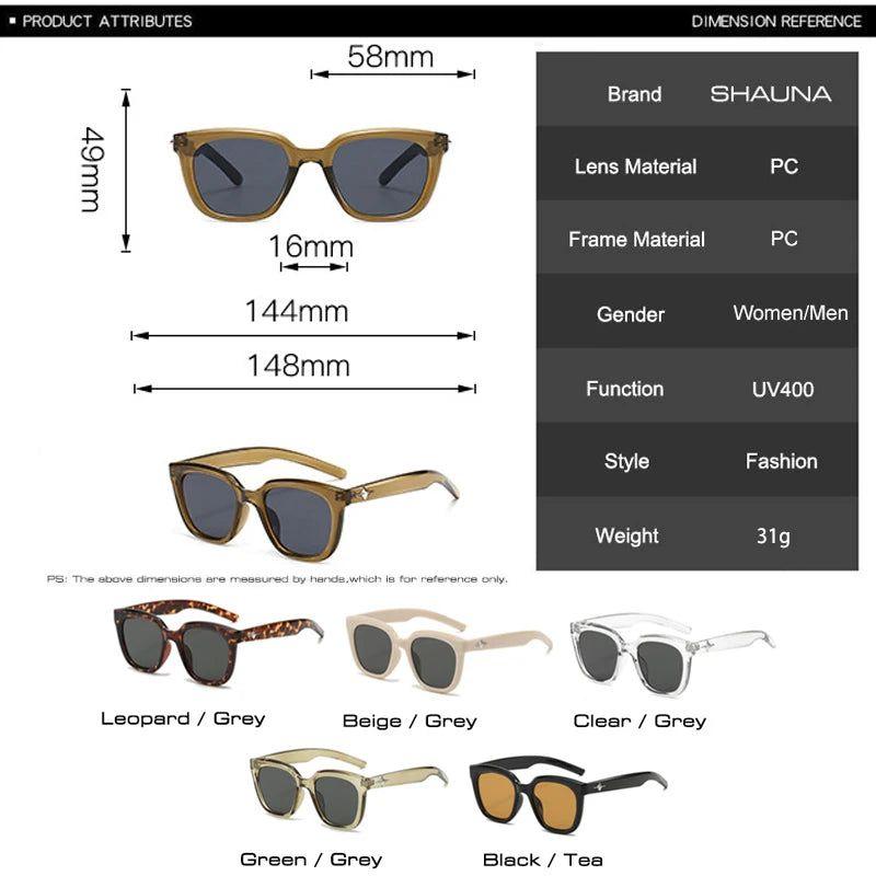 Chic Retro Gradient Luxury UV400 Sunglasses - Original Square Design Fashion Shades - Lucid Fantasy 