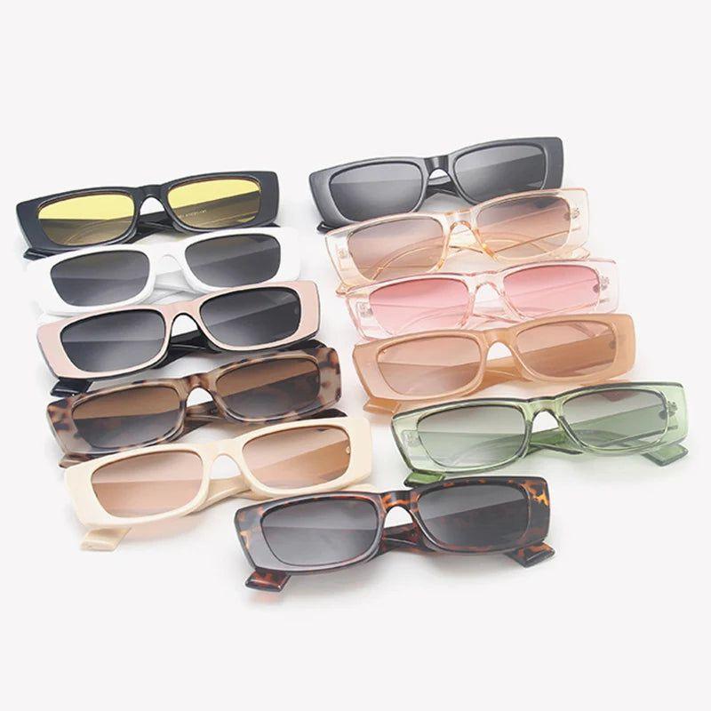 Chic Retro Jelly Frame Rectangle Sunglasses with UV400 Protection - Lucid Fantasy 