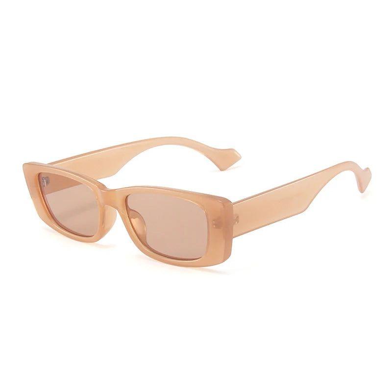 Chic Retro Jelly Frame Rectangle Sunglasses with UV400 Protection - Lucid Fantasy 