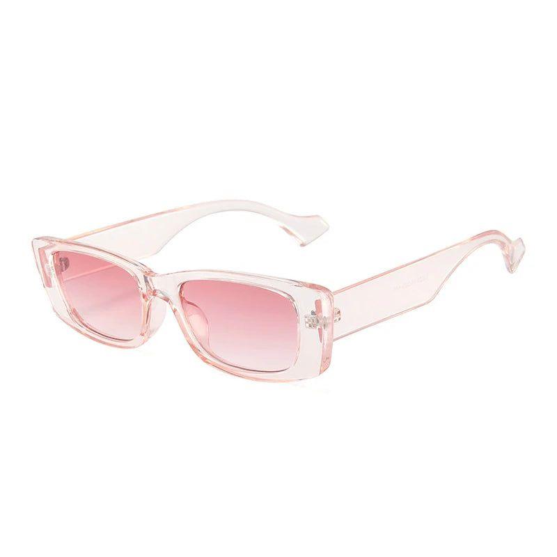 Chic Retro Jelly Frame Rectangle Sunglasses with UV400 Protection - Lucid Fantasy 