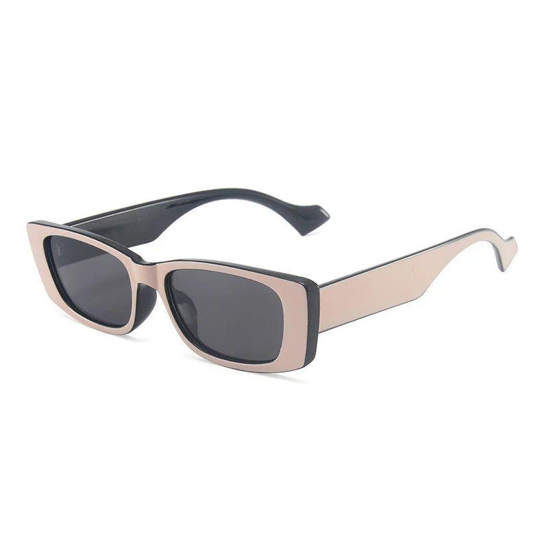 Chic Retro Jelly Frame Rectangle Sunglasses with UV400 Protection - Lucid Fantasy 