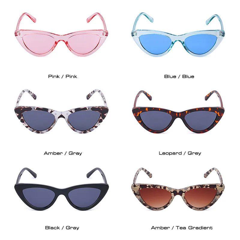 Chic Retro Leopard Cat Eye Sunglasses with UV400 Protection - Lucid Fantasy 