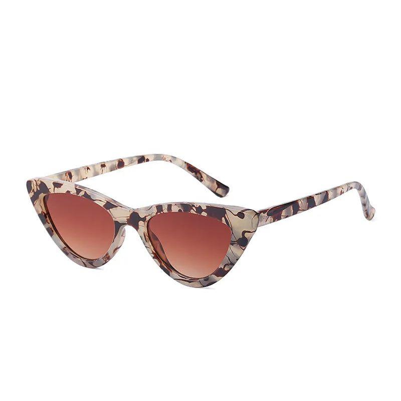 Chic Retro Leopard Cat Eye Sunglasses with UV400 Protection - Lucid Fantasy 