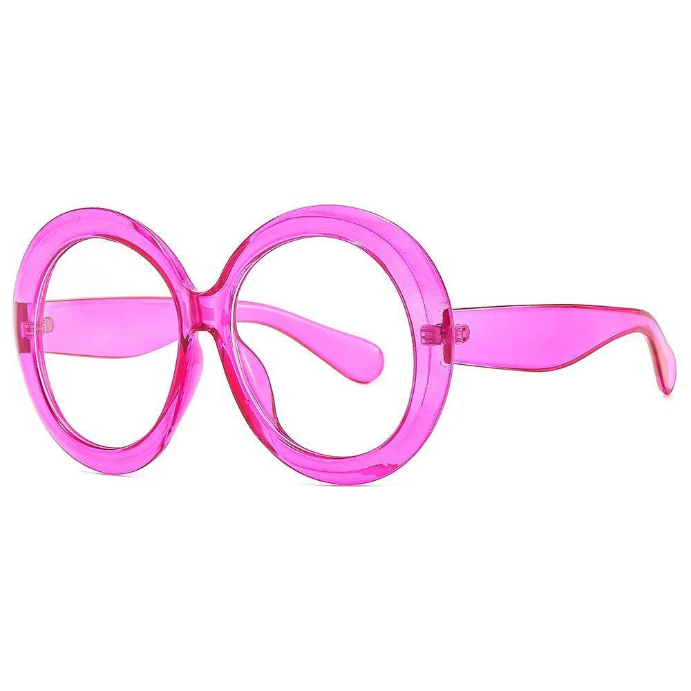 Chic Retro Oversized Round Sunglasses with UV400 Protection for Driving and Daily Wear - Lucid Fantasy 