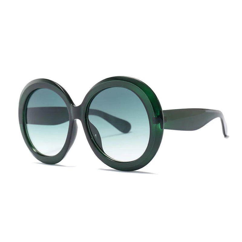 Chic Retro Oversized Round Sunglasses with UV400 Protection for Driving and Daily Wear - Lucid Fantasy 