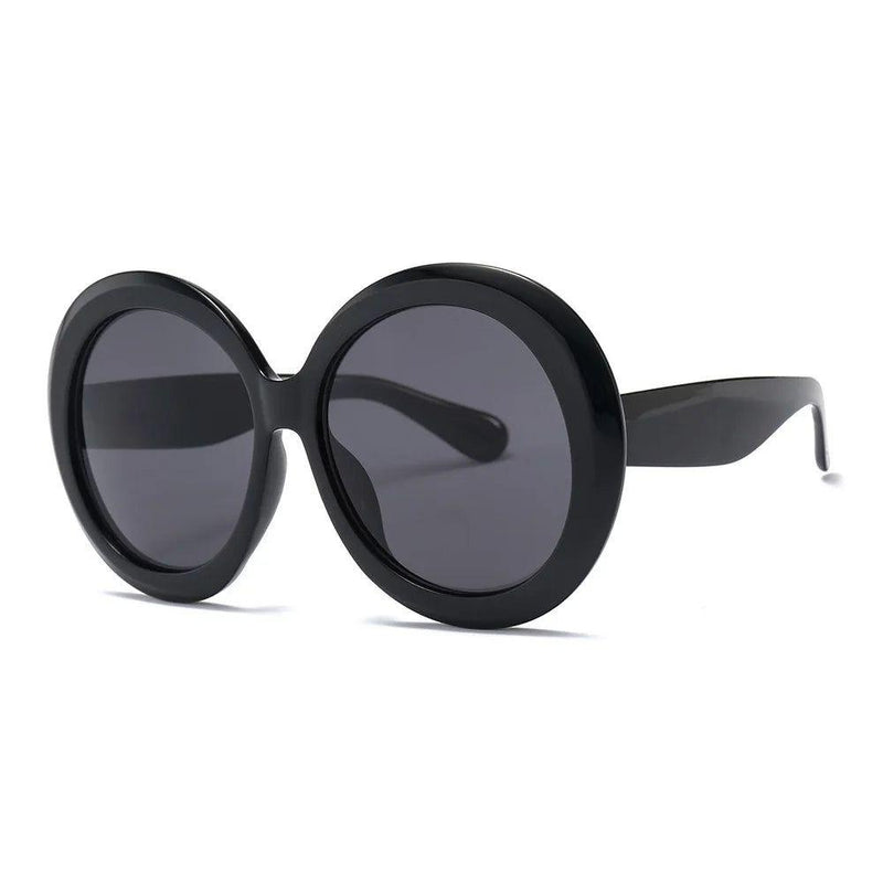 Chic Retro Oversized Round Sunglasses with UV400 Protection for Driving and Daily Wear - Lucid Fantasy 