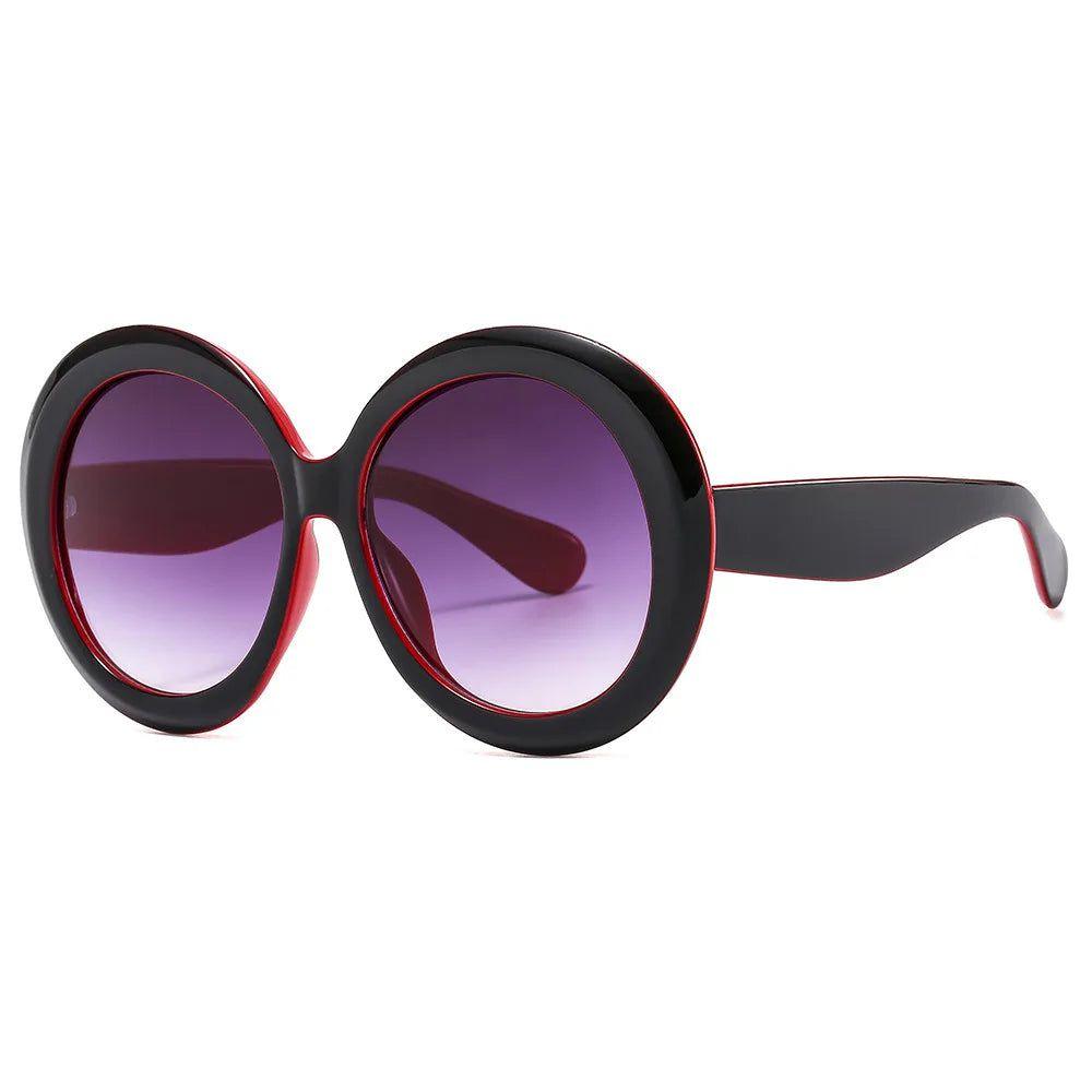 Chic Retro Oversized Round Sunglasses with UV400 Protection for Driving and Daily Wear - Lucid Fantasy 