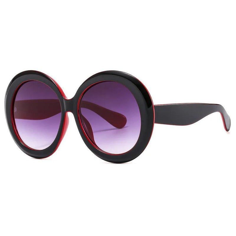 Chic Retro Oversized Round Sunglasses with UV400 Protection for Driving and Daily Wear - Lucid Fantasy 