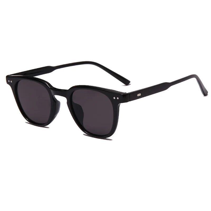 Chic Retro Rivet Sunglasses with UV400 Protection - Fashionable Shades - Lucid Fantasy 