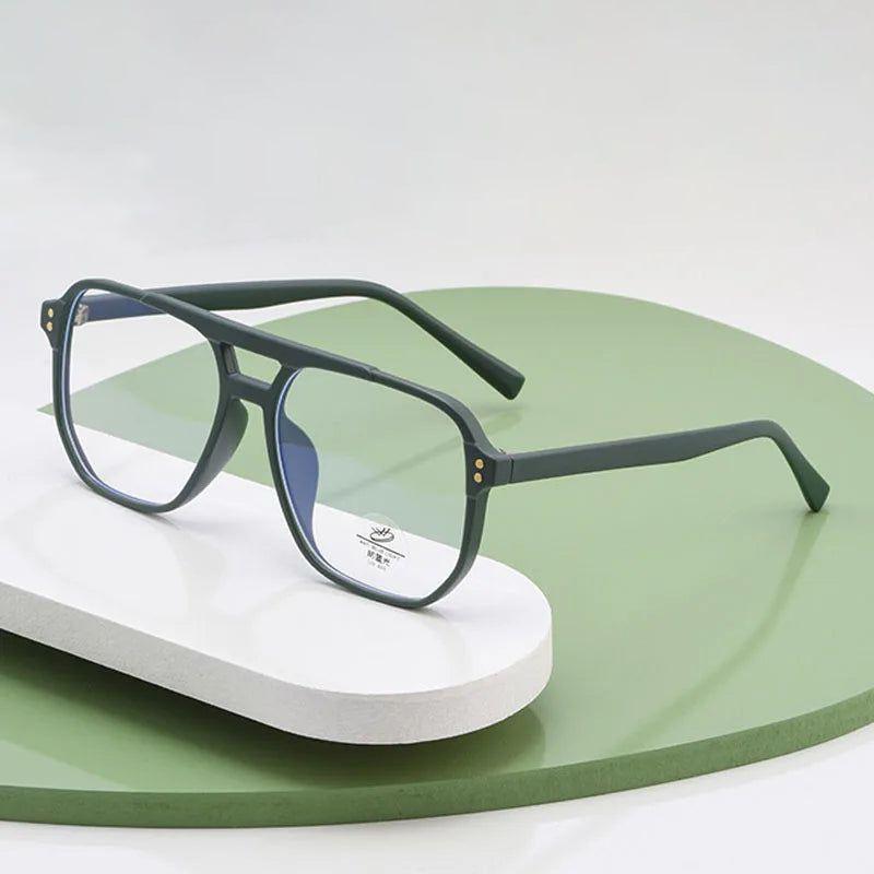 Chic Retro Riveted Blue Light Blocking Glasses for Eye Health - Lucid Fantasy 