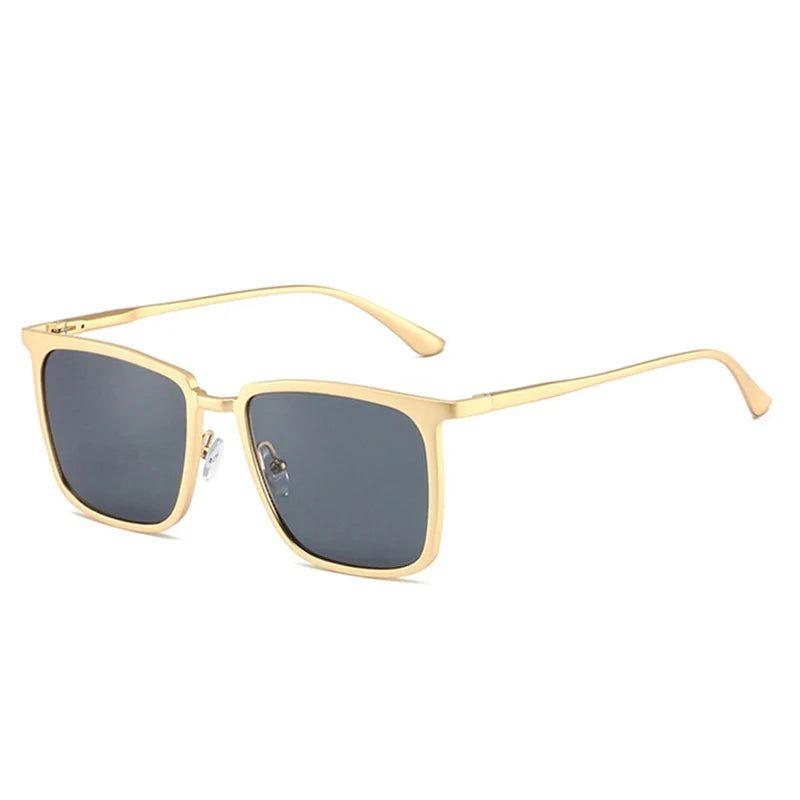 Chic Retro Square Sunglasses with UV400 Protection and Sleek Metal Frame - Lucid Fantasy 