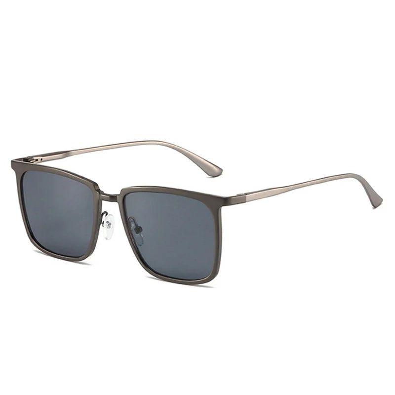 Chic Retro Square Sunglasses with UV400 Protection and Sleek Metal Frame - Lucid Fantasy 