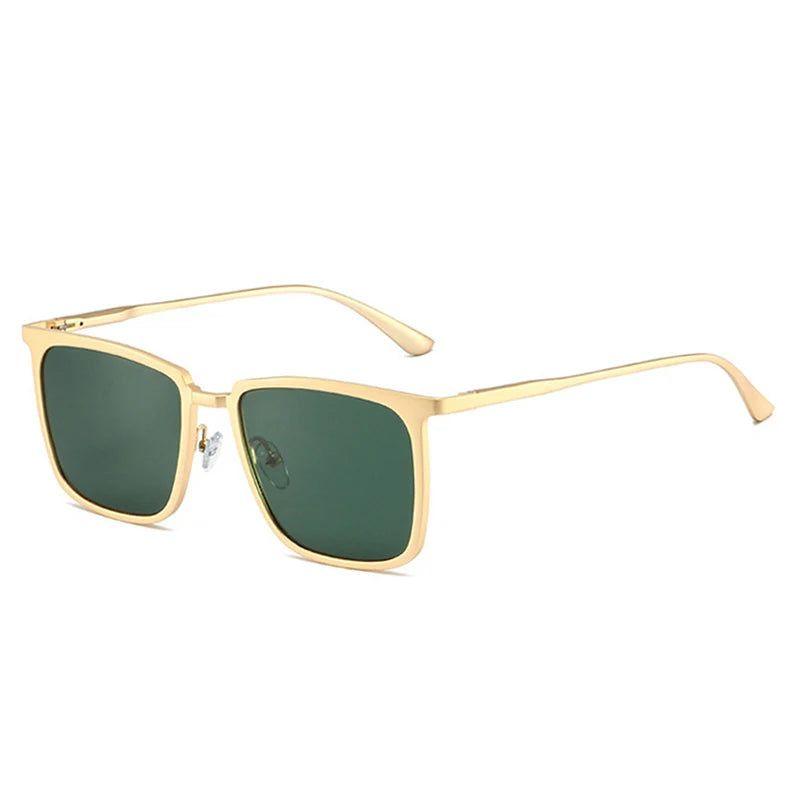 Chic Retro Square Sunglasses with UV400 Protection and Sleek Metal Frame - Lucid Fantasy 