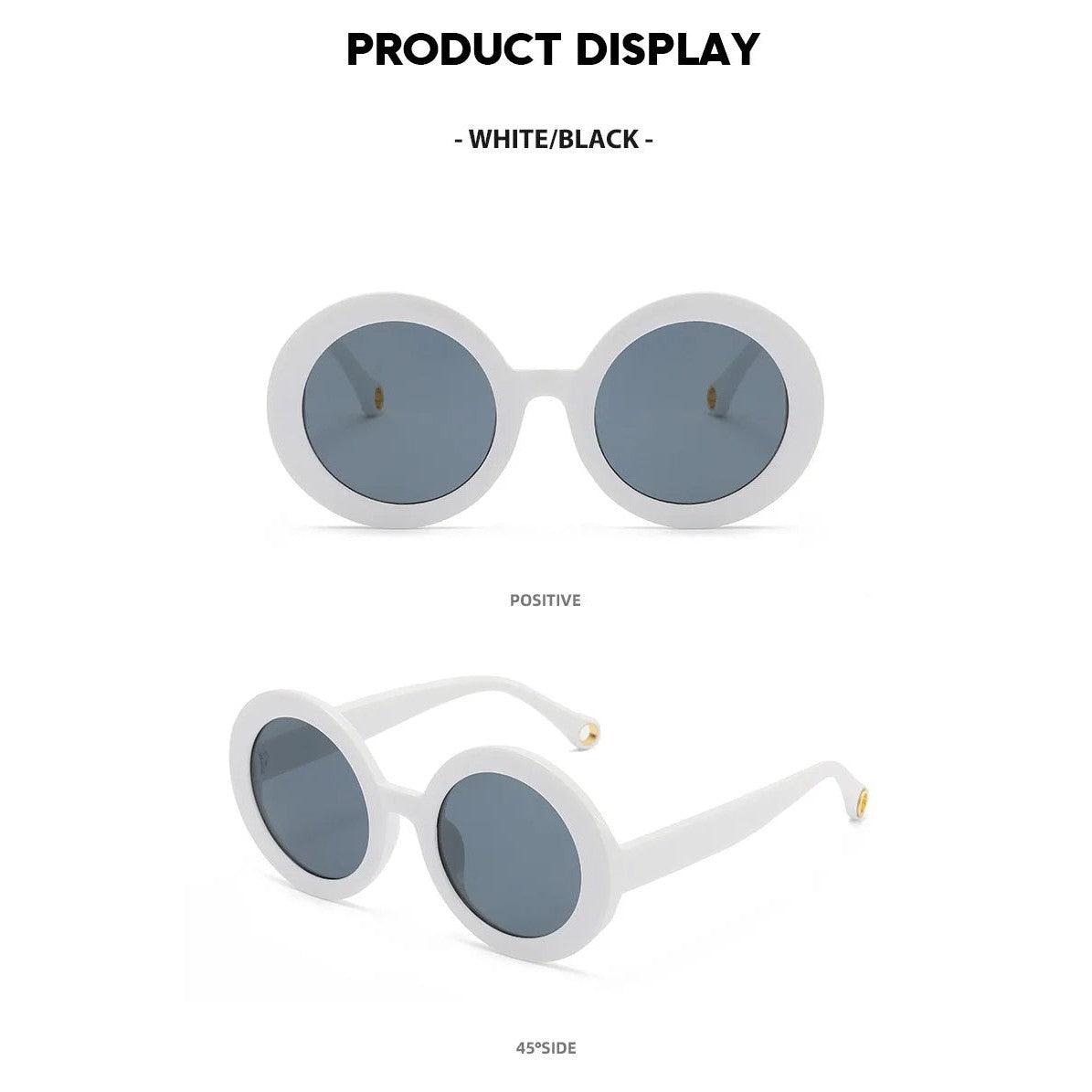 Chic Round Gradient Lens Sunglasses with Vibrant Frames and UV400 Protection - Lucid Fantasy 