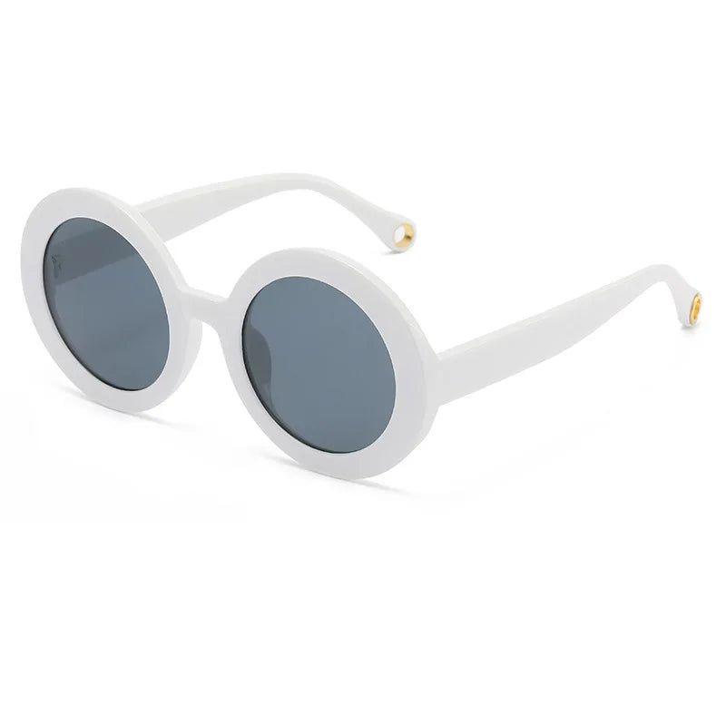 Chic Round Gradient Lens Sunglasses with Vibrant Frames and UV400 Protection - Lucid Fantasy 