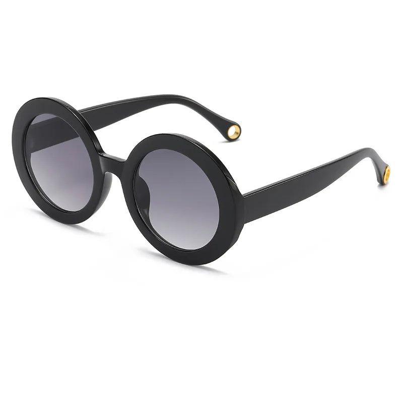 Chic Round Gradient Lens Sunglasses with Vibrant Frames and UV400 Protection - Lucid Fantasy 