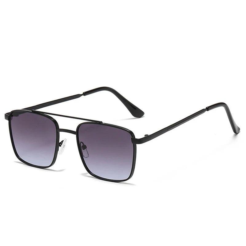 Classic Double Bridge Square Sunglasses with UV400 Protection - Lucid Fantasy 