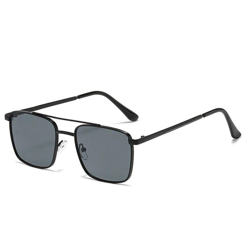 Classic Double Bridge Square Sunglasses with UV400 Protection - Lucid Fantasy 