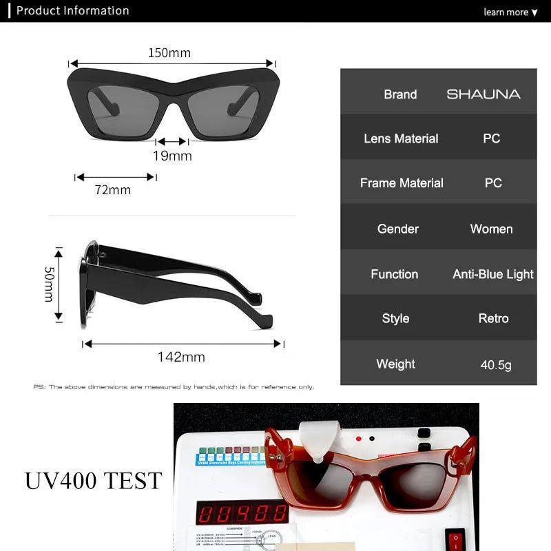 Classic Oversized Cat Eye Sunglasses with UV400 Protection - Lucid Fantasy 