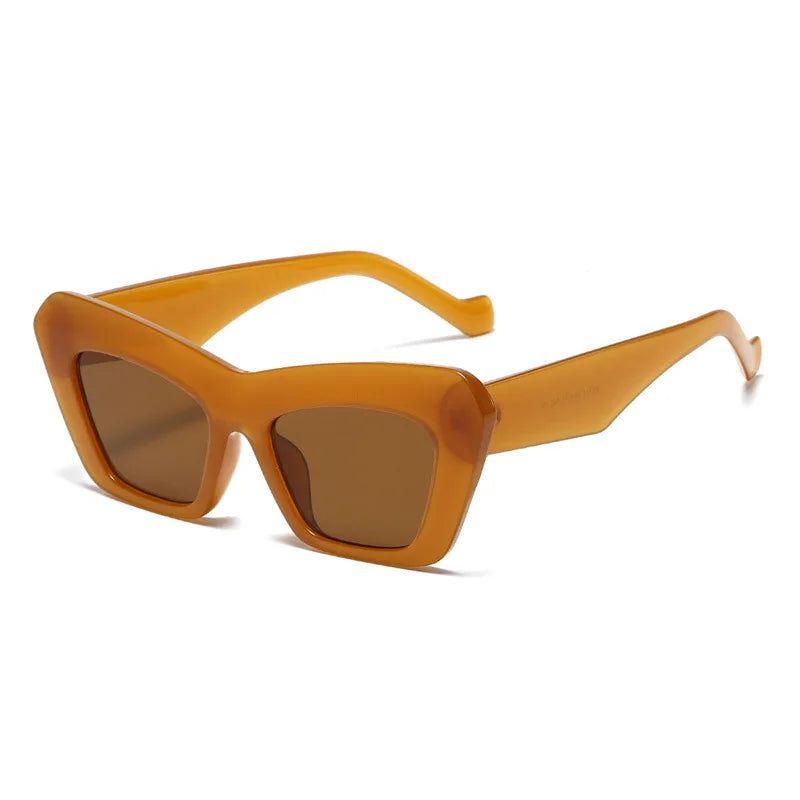 Classic Oversized Cat Eye Sunglasses with UV400 Protection - Lucid Fantasy 