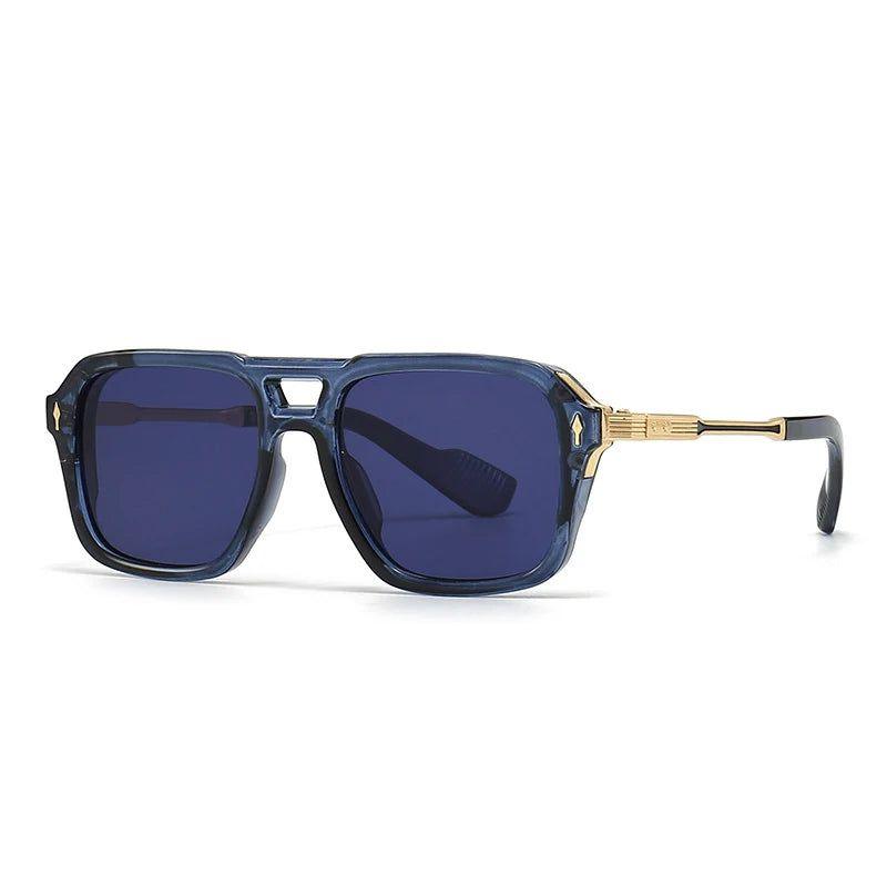 Classic Square Sunglasses with Double Bridges and UV400 Protection - Lucid Fantasy 