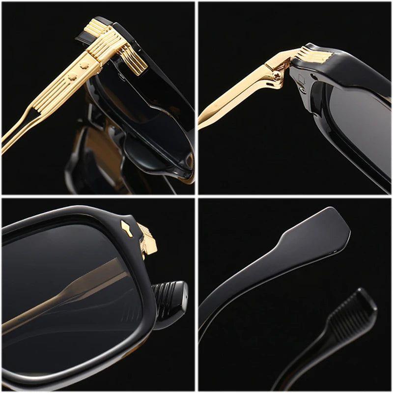 Classic Square Sunglasses with Double Bridges and UV400 Protection - Lucid Fantasy 