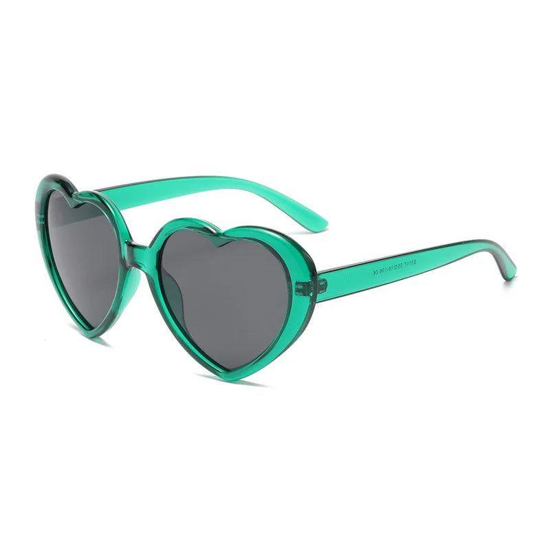 Colorful Heart-Shaped Polarized Sunglasses with Durable Metal Hinges - UV400 Protection - Lucid Fantasy 